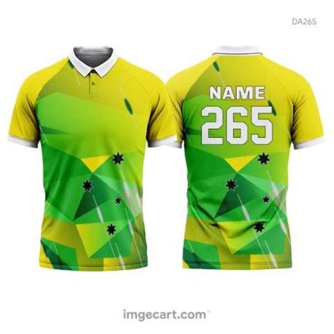 E Sports Jersey Design Green And Yellow Sublimation Imgecart