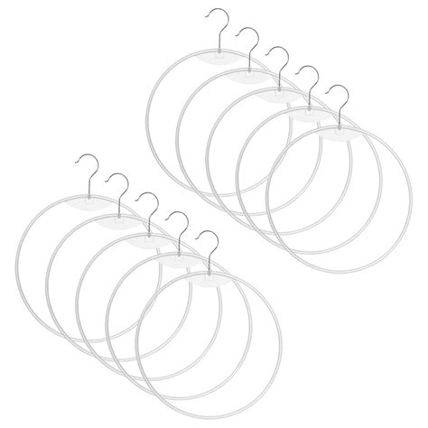 Strandchic White Plastic Bikini Hanger Round Ring Multipurpose Smooth Surface Home Use