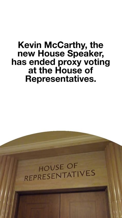 Speaker Mccarthy Ends Proxy Voting The Daily Report 24 7