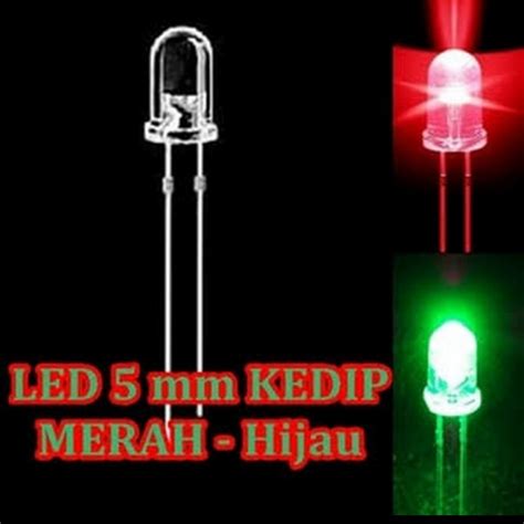 Jual Led Putih Merah Hijau Mm Ultra Bright Clear Led Diode Flash Red