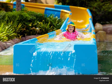 Kids On Water Slide Image & Photo (Free Trial) | Bigstock