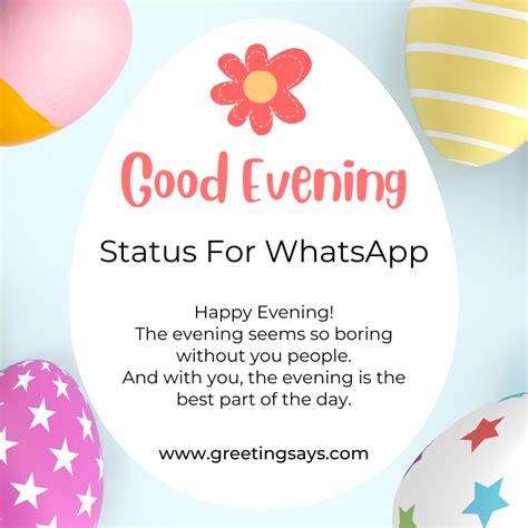 Good Evening Fb Status Evening Status Caption