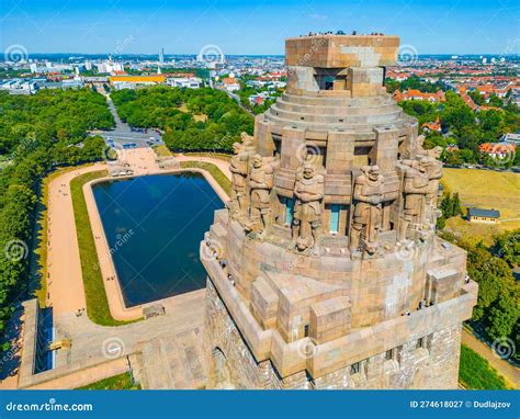 Monument To The Battle Of The Nations In German Town Leipzig Editorial