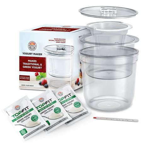 Toptherm Yogurt Maker In Homemade Greek Yogurt Machine Set Of