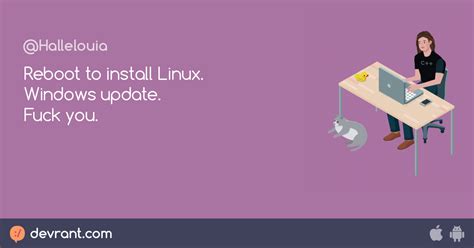 Windows Update Reboot To Install Linux Windows Update Fuck You DevRant