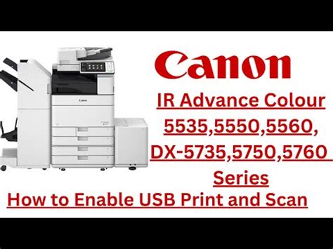 How To Enable Usb Scan And Print On Canon Ir Advance Colour C