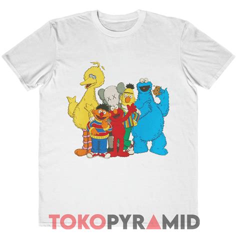 Kaws Sesame Street Shirt Tokopyramid