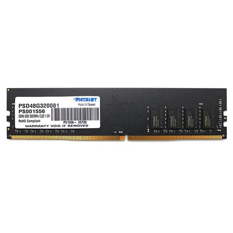 Memória Patriot Signature Line 8GB 3200MHz DDR4 CL22 1 2V