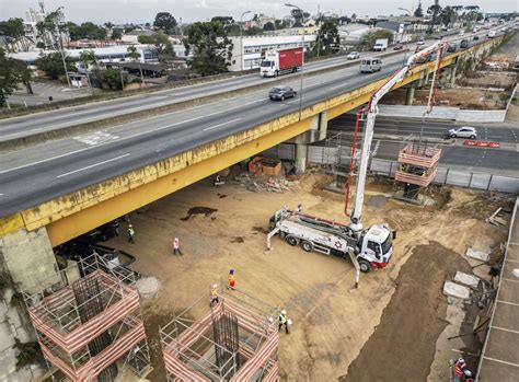 Obras no viaduto do Tarumã em Curitiba avançam veja fotos