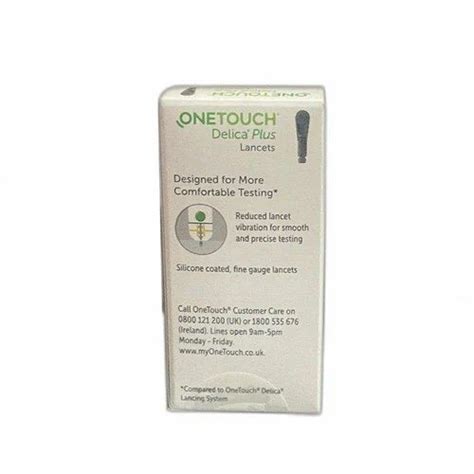 Plastic One Touch Delica Plus 25 Lancets, For Sugar Test, Model Name ...