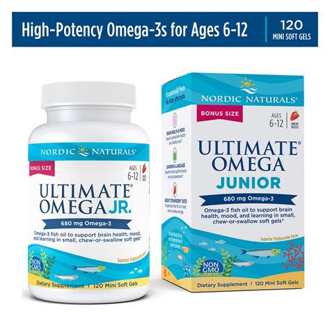 Nordic Naturals Ultimate Omega Junior Softgels Mg Fish Oil