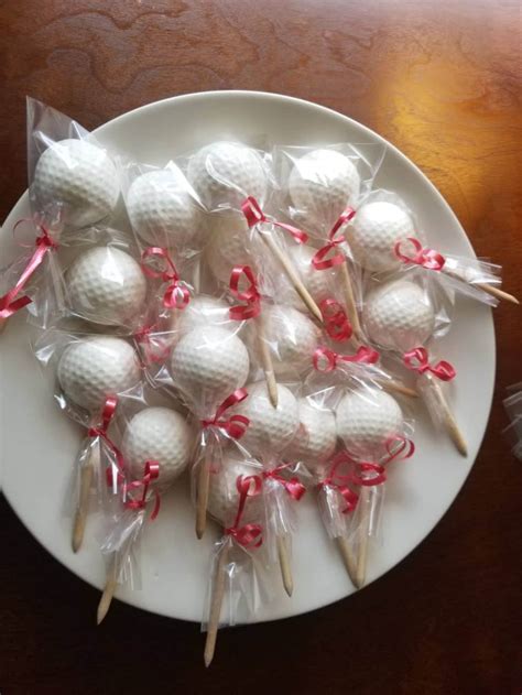 12 Chocolate Edible Golf Ball On A Tee Etsy