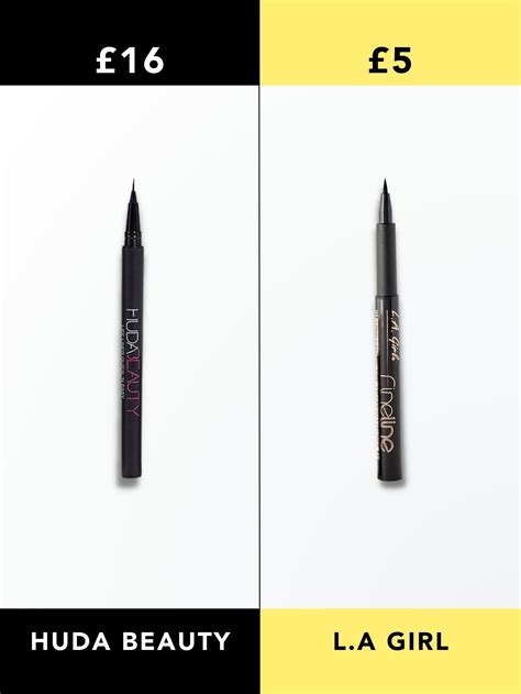 Huda Beauty Life Liner Vs La Girl Eyeliner Dupeshop