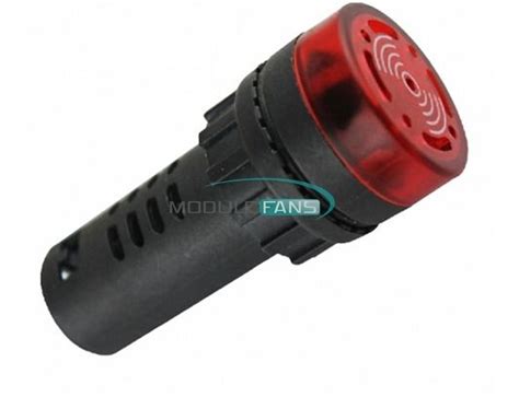 Buzzer Zumbador Luminoso Sonoro 110v Ac Rojo Industrial Mercado Libre