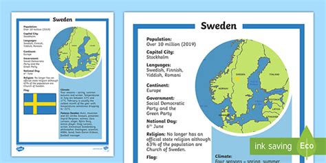 Sweden Fact File Sweden Facts