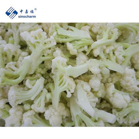 Sinocharm Approved Cm Iqf White Cauliflower Cut Frozen Cauliflower