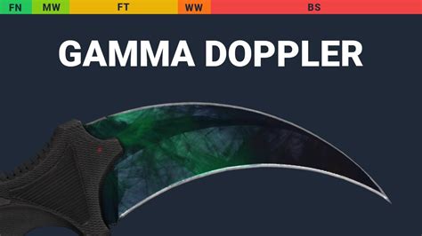 Karambit Gamma Doppler Skin Float And Wear Preview YouTube