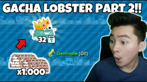 Gacha Lobster Trap Part Growtopia Gacha Profit Youtube