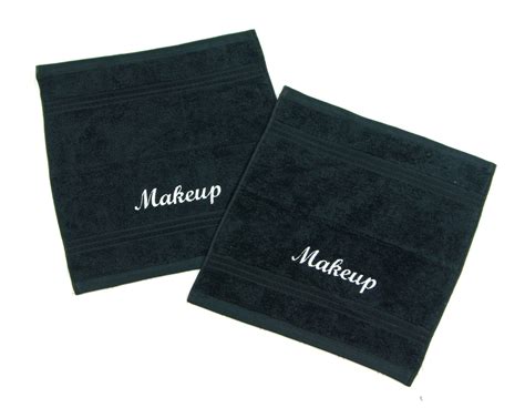 Black Makeup Towel Makeup Washcloth Beach House Gift - Etsy