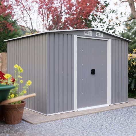 Buy Goohome 6ft X 8ft Outdoor Metal Storage Shed Anti Corrosion