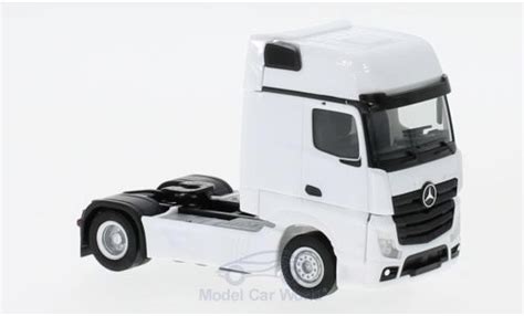 Modellautos Mercedes Actros 1 87 Herpa Gigaspace Weiss 2018 Zugmaschine