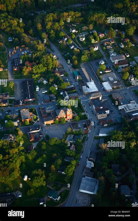 Aerial view of downtown Fayetteville WV Stock Photo - Alamy