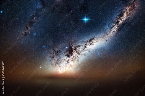 Dark Galaxy Sky Landscape Background Created with Generative AI ...