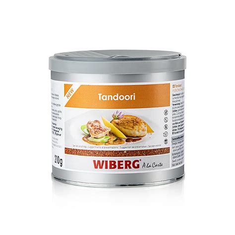 Wiberg Tandoori mélange d épices à l indienne 210 g boîte arôme