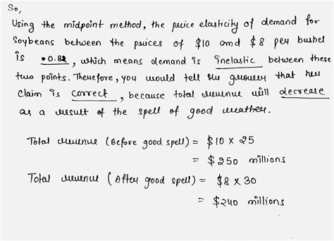 Solved Please Help Thank You Application Demand Elasticity