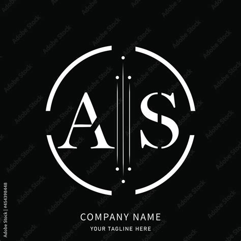 As Logo Design Alphabet Letter Icon Logo Stock Vector Adobe Stock