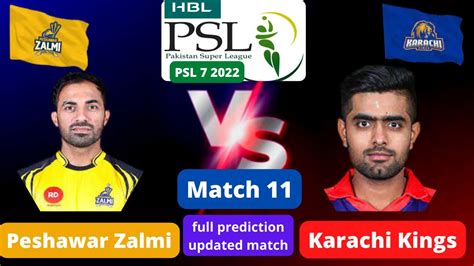 Psl 2022 Peshawar Zalmi Vs Karachi Kings Match Prediction Kk Vs Pz Match Report Analysis Youtube