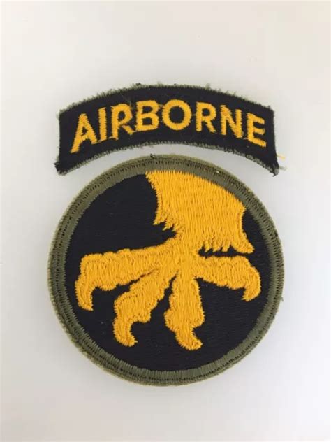 Genuine Wwii U S Army Th Airborne Division Cloth Sleeve Patch