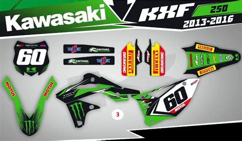 Stickers Graphics Moto Decals Kawasaki Kxf Kx F Kx F Kx Klx