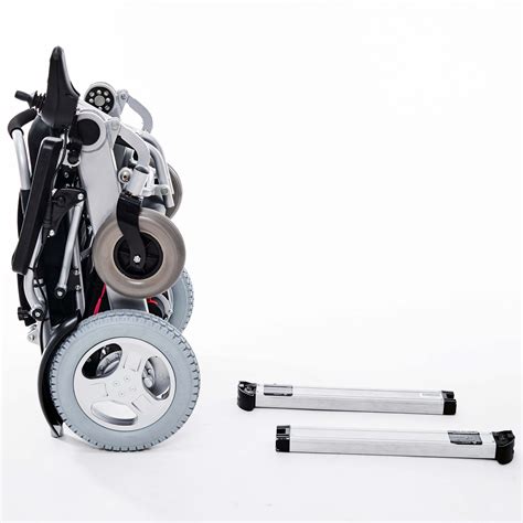 New Foldable Electric Wheelchair Aluminum Lightweight Power Wheel Chair With Lithium Battery