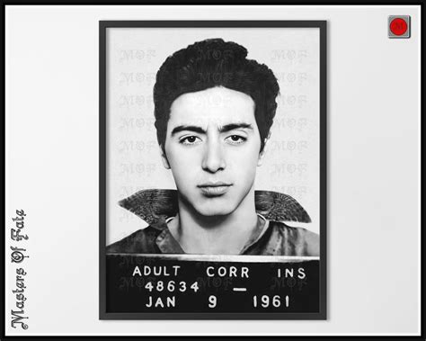 Al Pacino Mugshot Celebrity Photo REMASTERED 61 MUG Etsy Canada