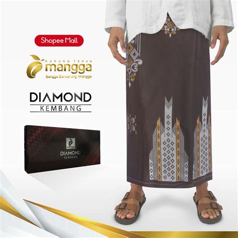 Jual Sarung Mangga Diamond Kembang Cokelat Shopee Indonesia