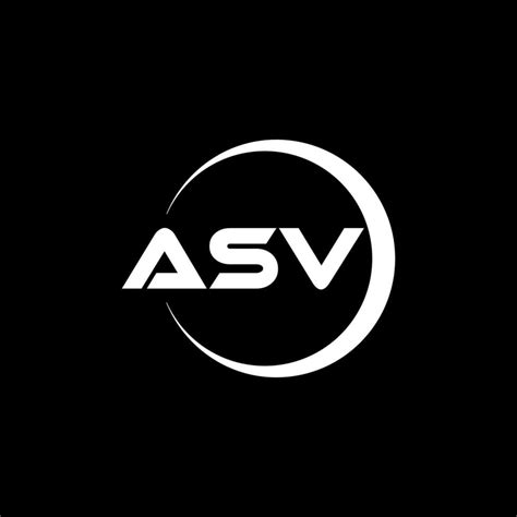 ASV letter logo design in illustration. Vector logo, calligraphy ...