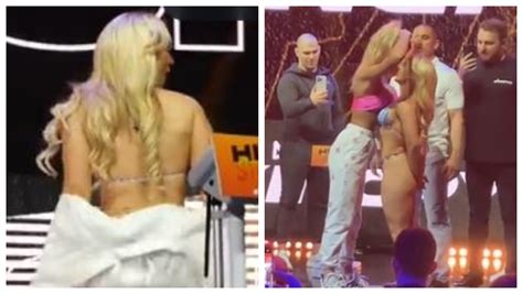 OnlyFans Boxer Elle Brooke Wears A Bikini During Weigh Ins Tries To