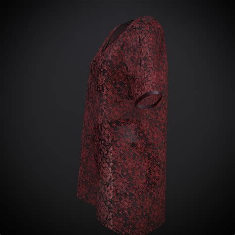 3D Model Women Lingerie Bikini Set And Crotchet Shirt Swimsuit Outfit VR AR Low Poly