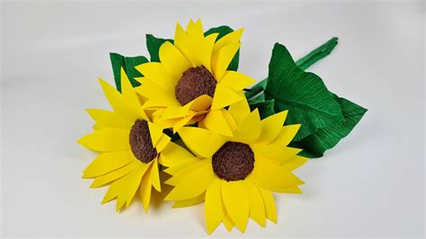 Jak zrobić słonecznika z papieru How to make a sunflower from paper