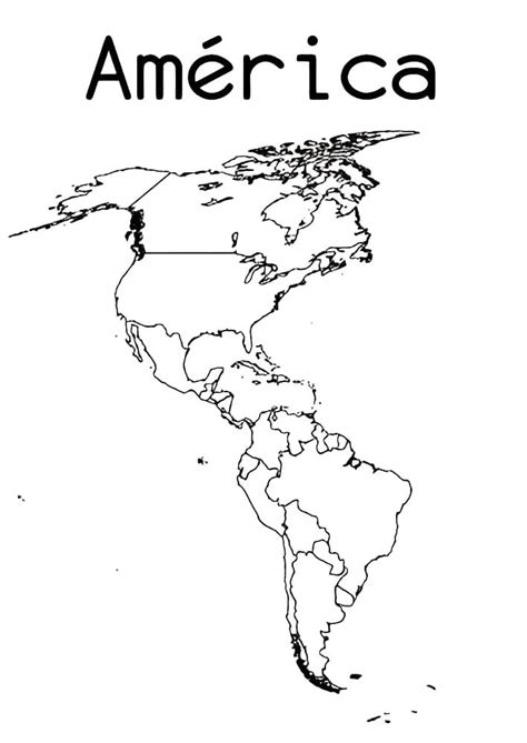 Dibujos De El Mapa De América Para Colorear Para Colorear Pintar E Imprimir Dibujos Onlinecom