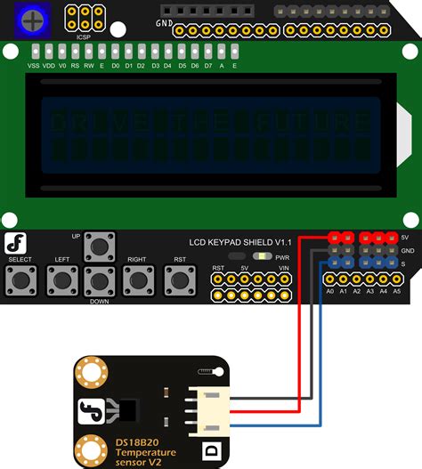 LCD KeyPad Shield For Arduino SKU DFR0009 DFRobot