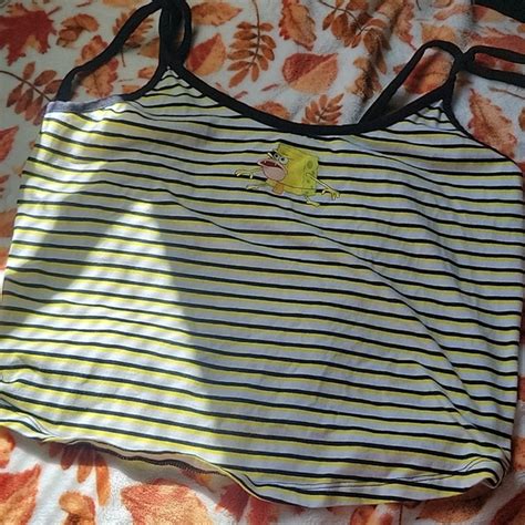 Hot Topic Tops Hot Topic Spongebob Tank Top Poshmark
