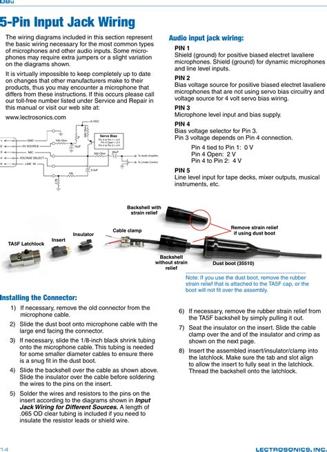 Lectrosonics Dbu Digital Wireless Microphone Transmitter User Manual