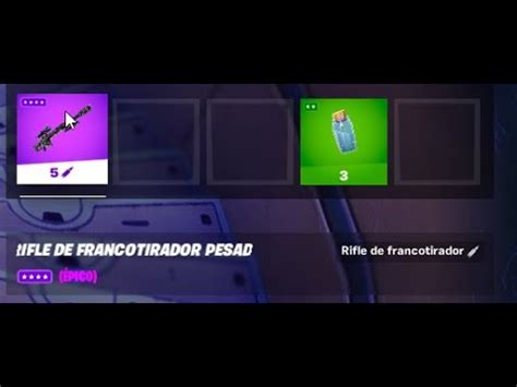 Como Conseguir El Rifle De Franco Tirador Pesado Epico Fornite Temp