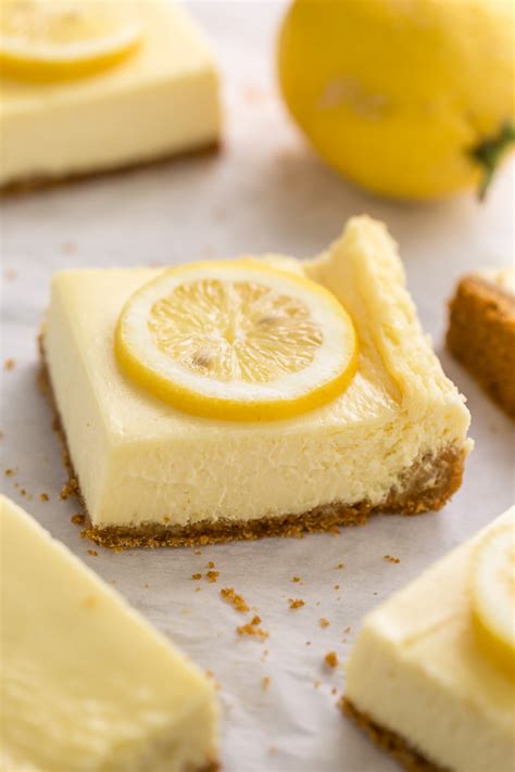 Lemon Cheesecake Bars Baker By Nature Artofit