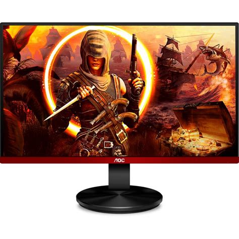 Monitor Gamer Aoc Led Full Hd Hz Ms Freesync Preto E Vermelho