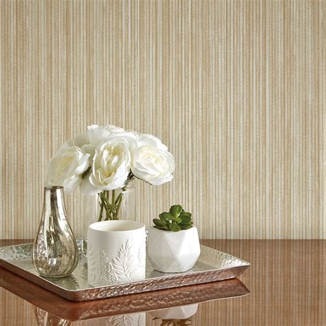 Tempaper 56 Sq Ft Sand Vinyl Textured Grasscloth Self Adhesive Peel And Stick Wallpaper In The