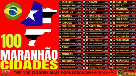 As 100 Cidades Mais Populosas do Maranhão YouTube