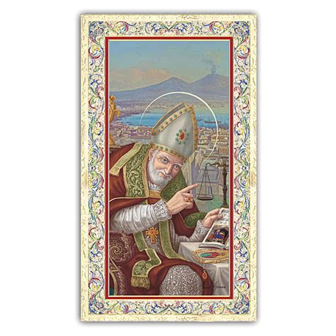 Holy Card Saint Alphonsus Maria Liguori Prayer ITA 10x5 Cm Online